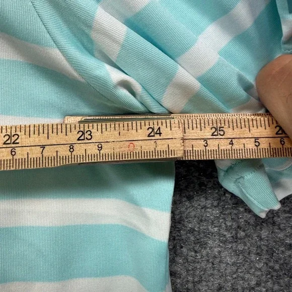 Under Armour Playoff Polo Men 3XL Blue Striped Short Sleeve Golf Athletic Shirt - Picture 3 of 6